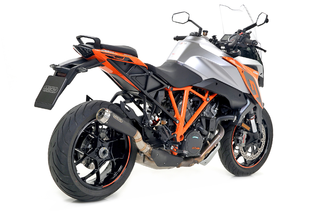 ARROW DARK PRO RACE Auspuff für KTM 1290 Superduke R 2017- / Superduke GT 2017-21, Edelstahl schwarz