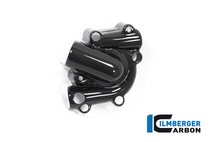 Ilmberger Carbon Wasserpumpendeckelabdeckung, glänzend, Ducati Monster 1200, 1200S 2017-