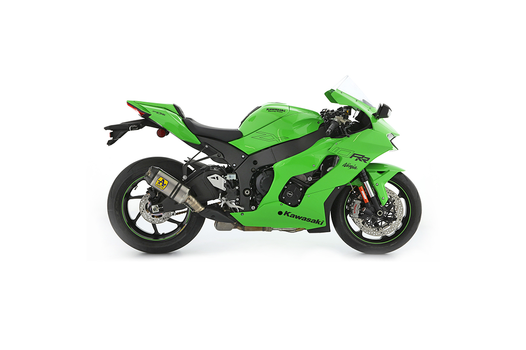 ARROW Auspuff Komplettanlage PRO-RACE COMPETITION HALF SYSTEM für Kawasaki Ninja ZX10RR 2021-, Titan
