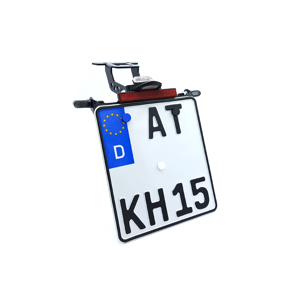 alpha Technik Kennzeichenhalter-Blinker-Kit M-LED für Yamaha YZF-125R ab Modelljahr 2019 (Hinten)