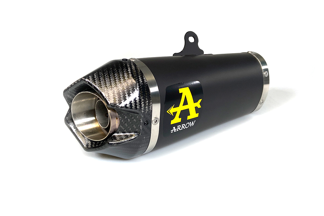 ARROW Auspuff WORKS für Yamaha Tracer 700 / MT-07 2020-, Edelstahl schwarz