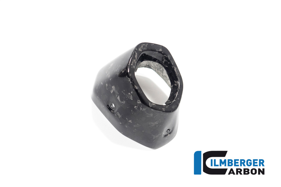 Ilmberger Carbon Auspuffhitzeschutz hinten, Black Diamond Carbon, glänzend, BMW R1300GS 2023-