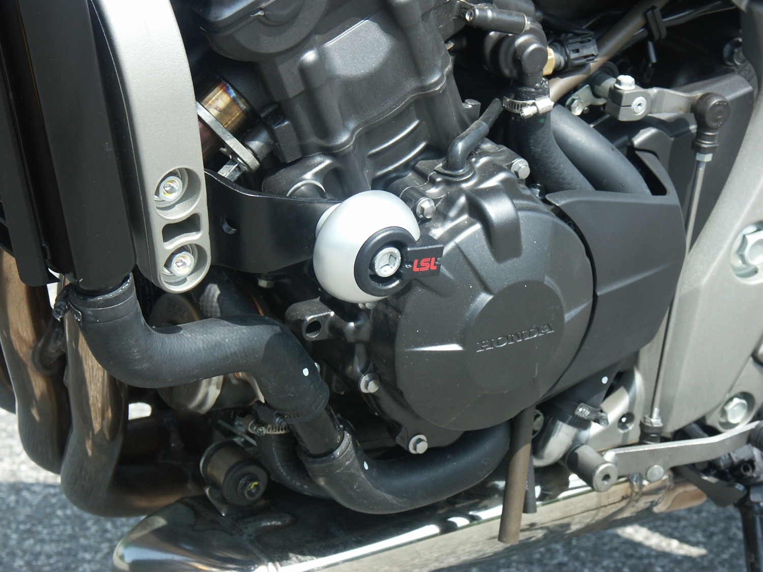 LSL Crash Pad Befestigungskit für Honda CB600F Hornet,  2007-, (DS), schwarz