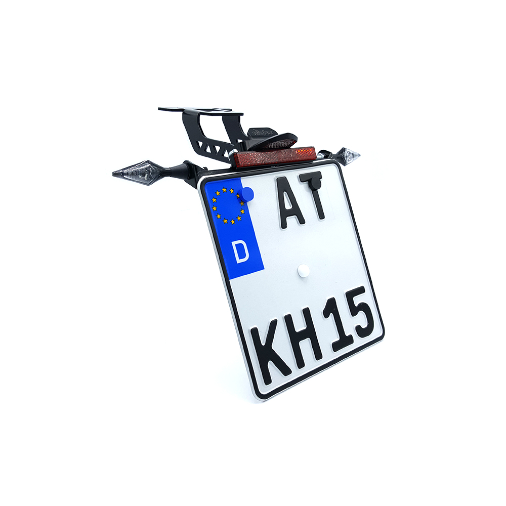 alpha Technik Kennzeichenhalter-Blinker-Kit X-LED für Yamaha MT125 ab Modelljahr 2020 (Hinten)