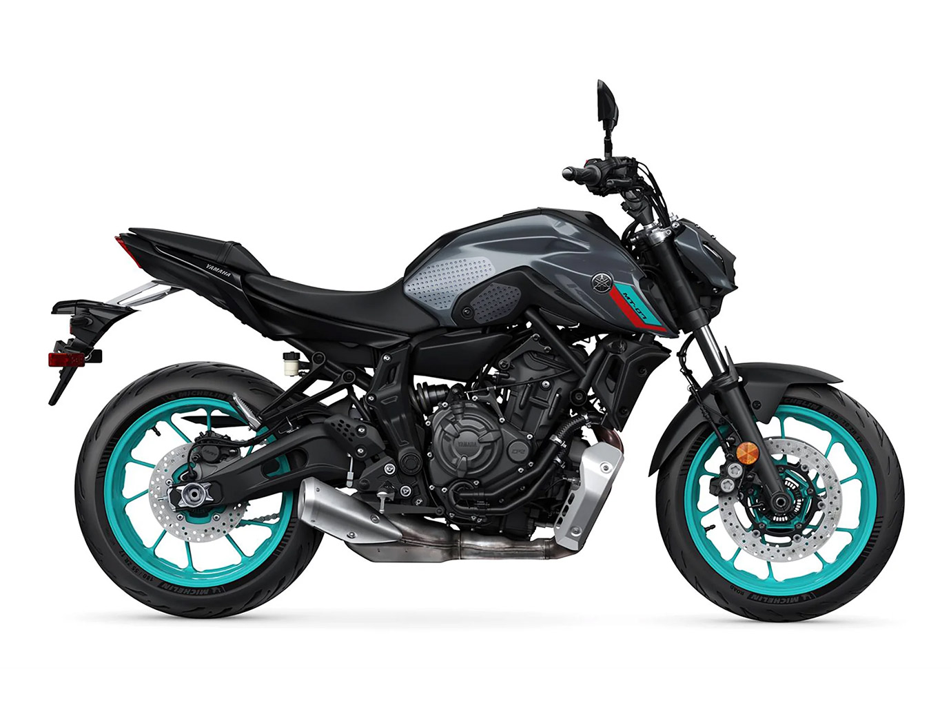 Stompgrip Tank Pad schwarz, Volcano, für Yamaha MT-07 Modelljahr 2022