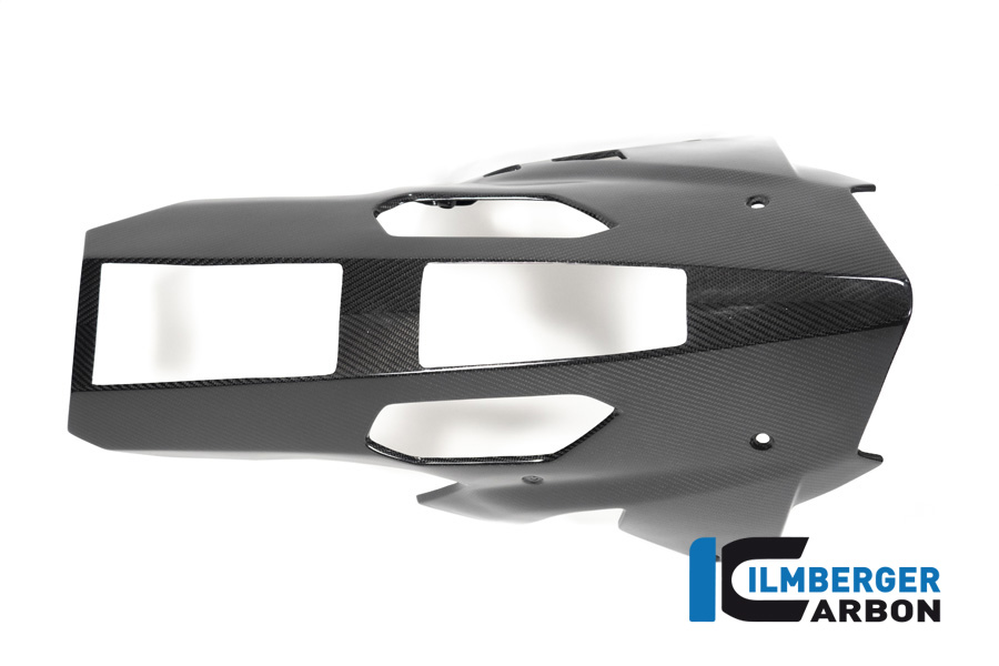 Ilmberger Carbon Motorspoiler lange Version mit Hauptständer, glänzend, BMW S1000XR 2020-2023