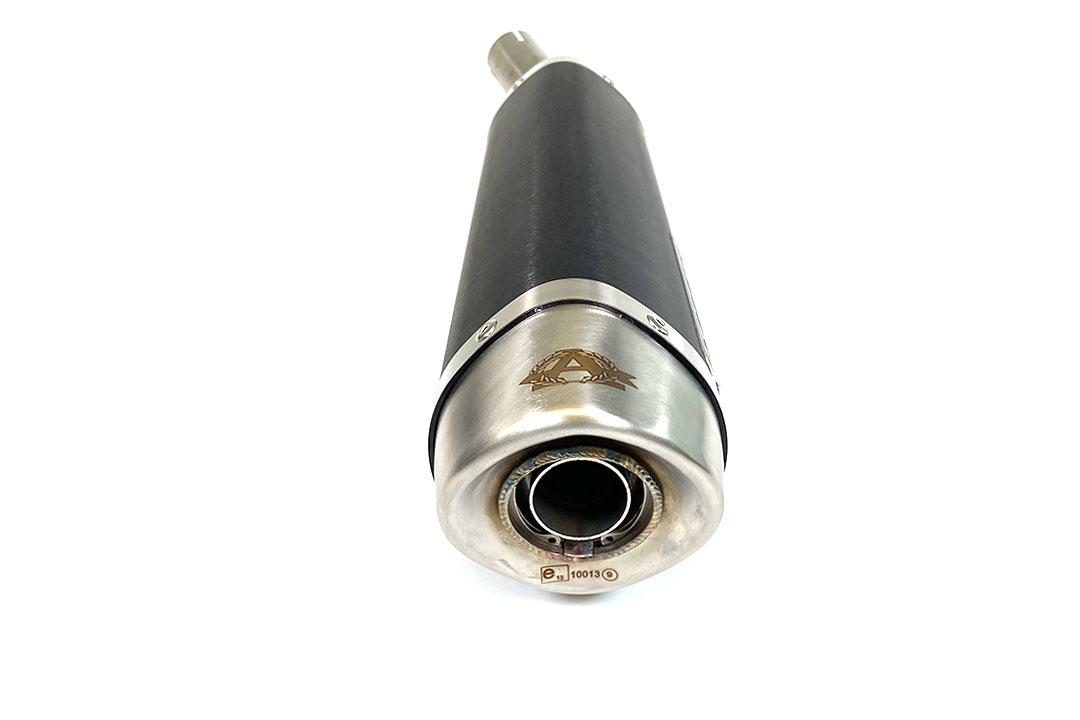ARROW Auspuff DARK THUNDER für Suzuki SFV650 2009-2015, Aluminium schwarz 