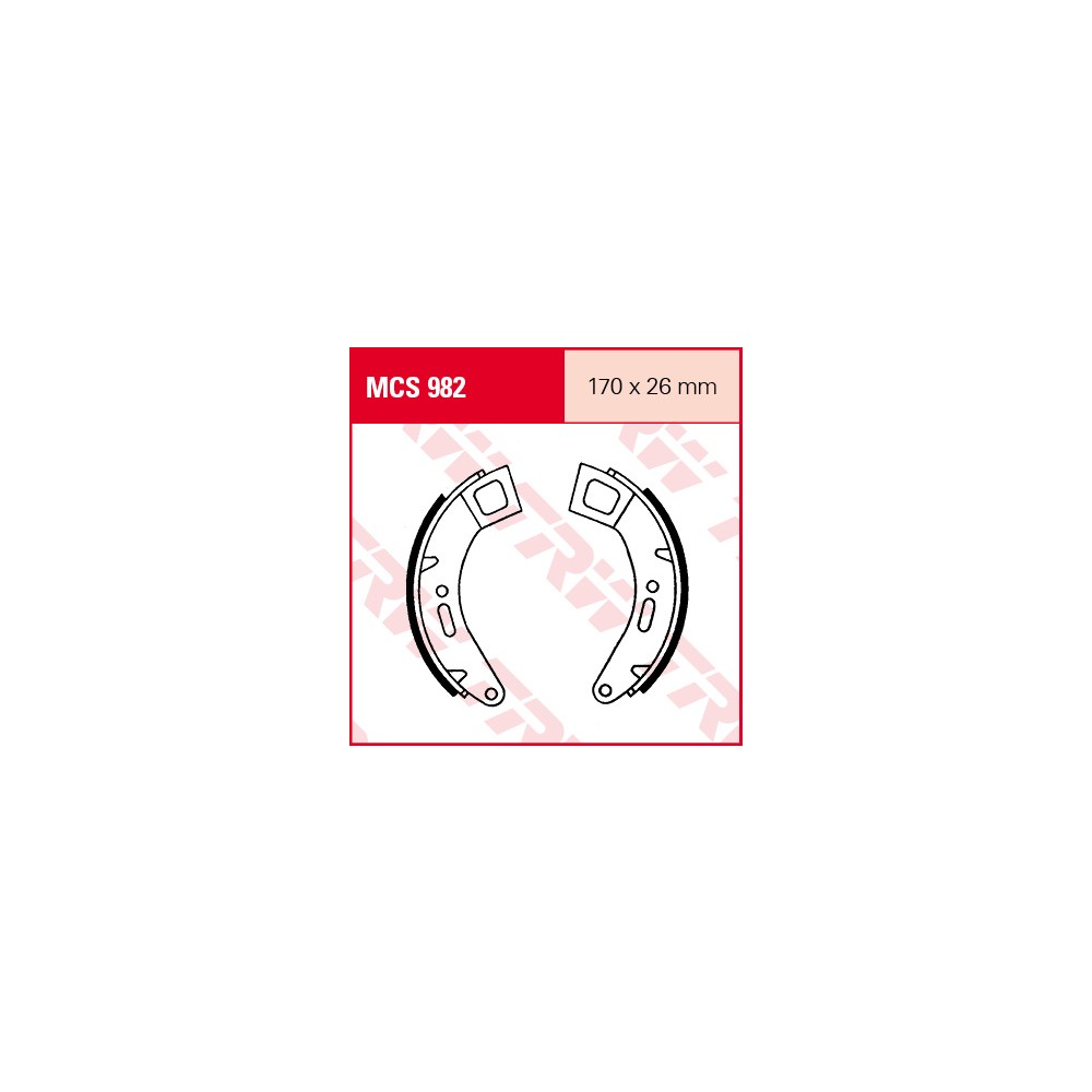 TRW LUCAS Bremsbackensatz MCS982