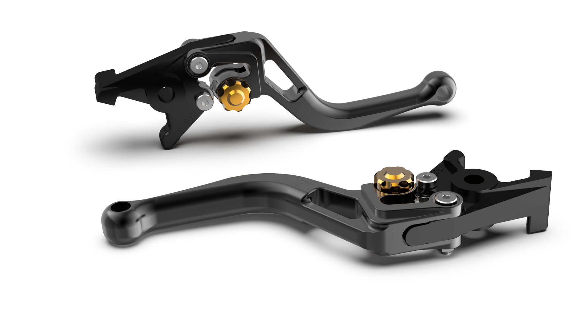 LSL Bremshebel BOW R82, kurz, schwarz/gold