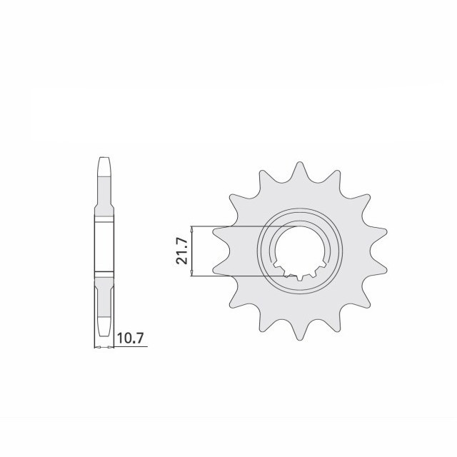 Ritzel, 15 Zähne, Teilung 530