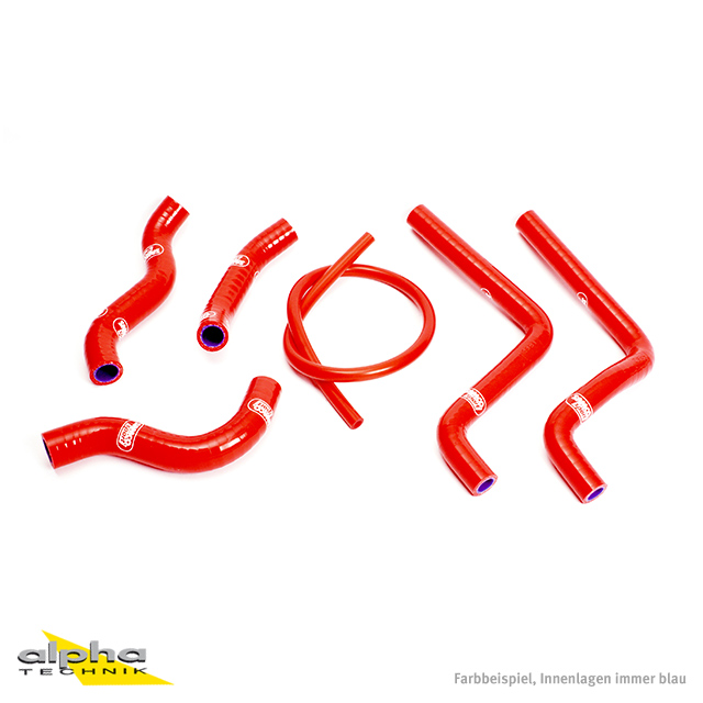 SAMCO SPORT Siliconschlauch Kit rot für Honda CR125R Modelljahr 2001-2002