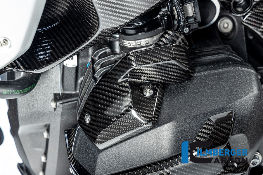 Ilmberger Carbon Einspritzdüsen Abdeckung links, glänzend, BMW R1300GS 2023-