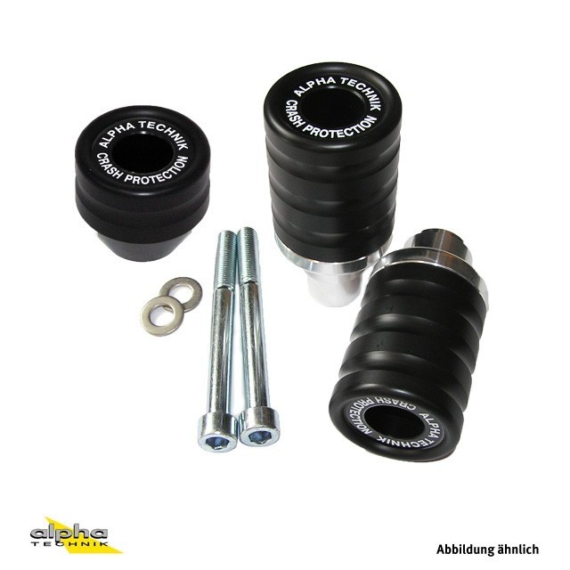 Sturzpad-Kit für Triumph Speed Triple 1050i 2011-16 schwarz
