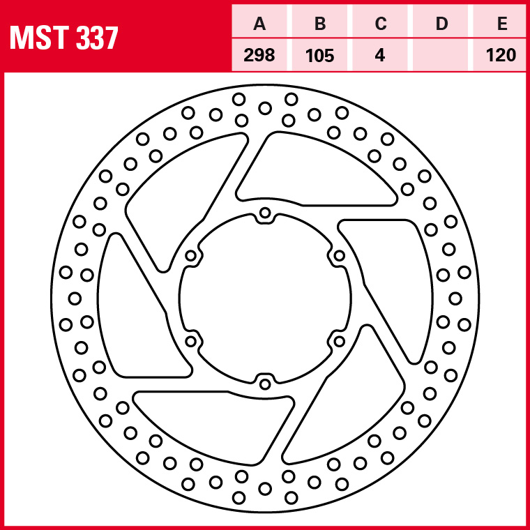TRW Bremsscheibe Allround starr MST337