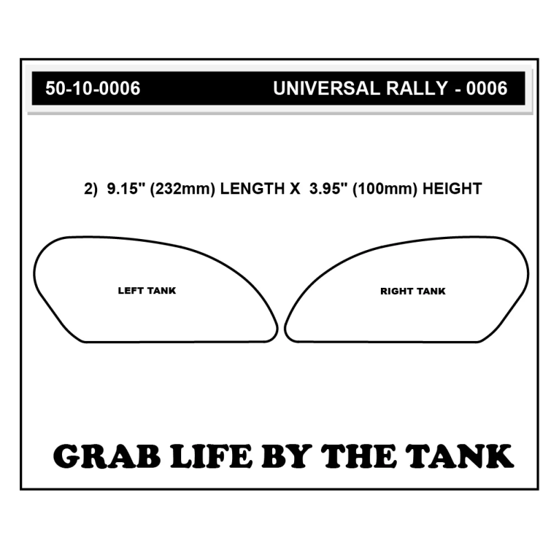 Stomp Grip Tank Pad, Super Vulcano schwarz