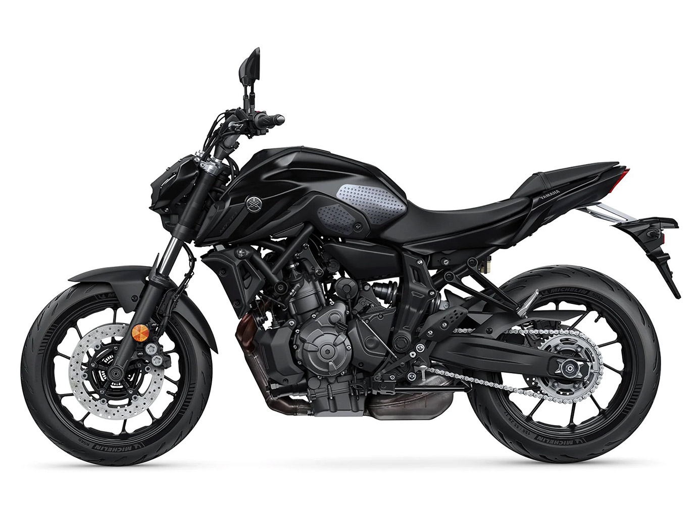 Stompgrip Tank Pad schwarz, Volcano, für Yamaha MT-07 Modelljahr 2022