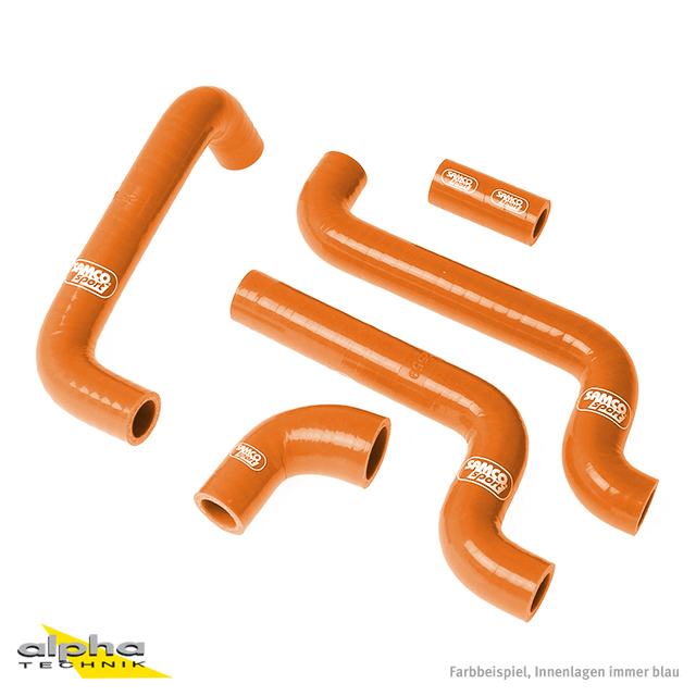 SAMCO SPORT Siliconschlauch Kit orange für Aprilia RS125 Modelljahr 1999-2012