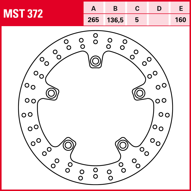 TRW Bremsscheibe Allround starr MST372