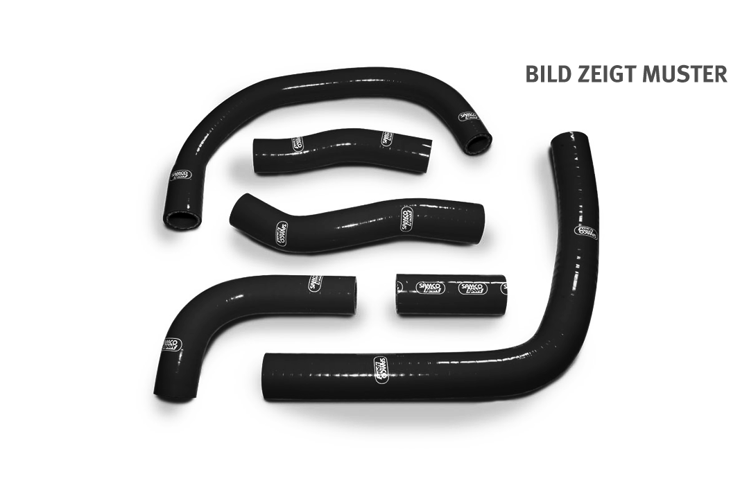 SAMCO SPORT Siliconschlauch Kit classic schwarz matt für Honda NSR400R Modelljahr 1985-1989