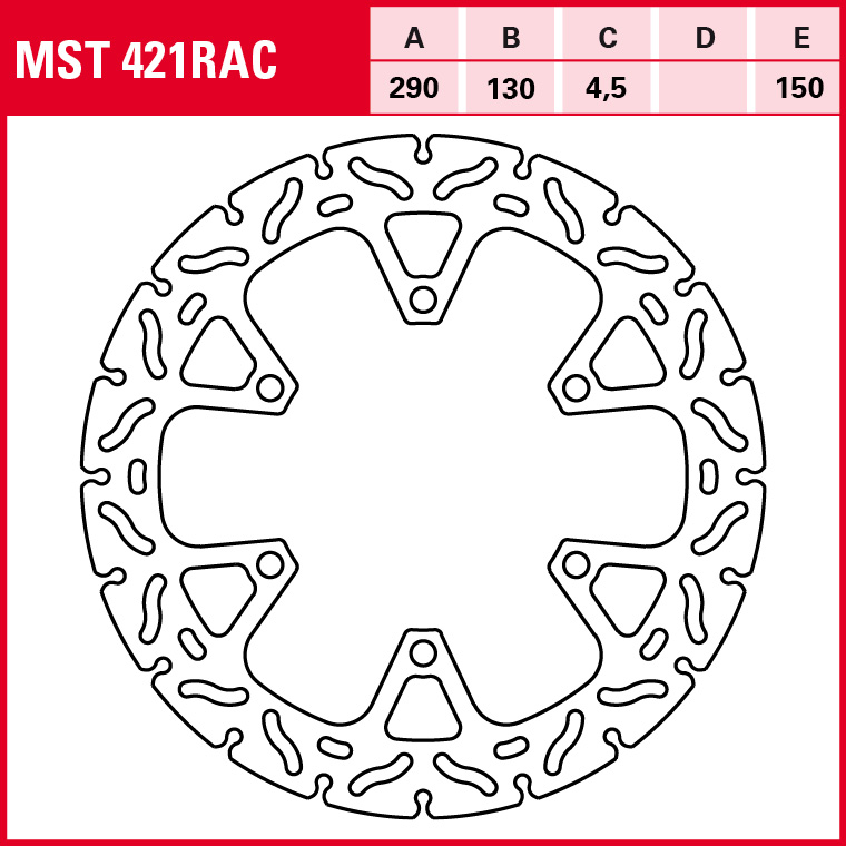 TRW Bremsscheibe Sportiv starr MST421RAC
