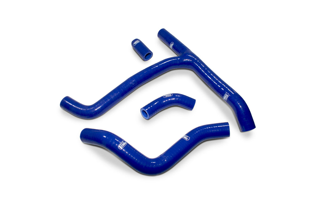 SAMCO SPORT Siliconschlauch Kit Factory Re-Routing blau für Honda CRF250RX Modelljahr 2019-2021