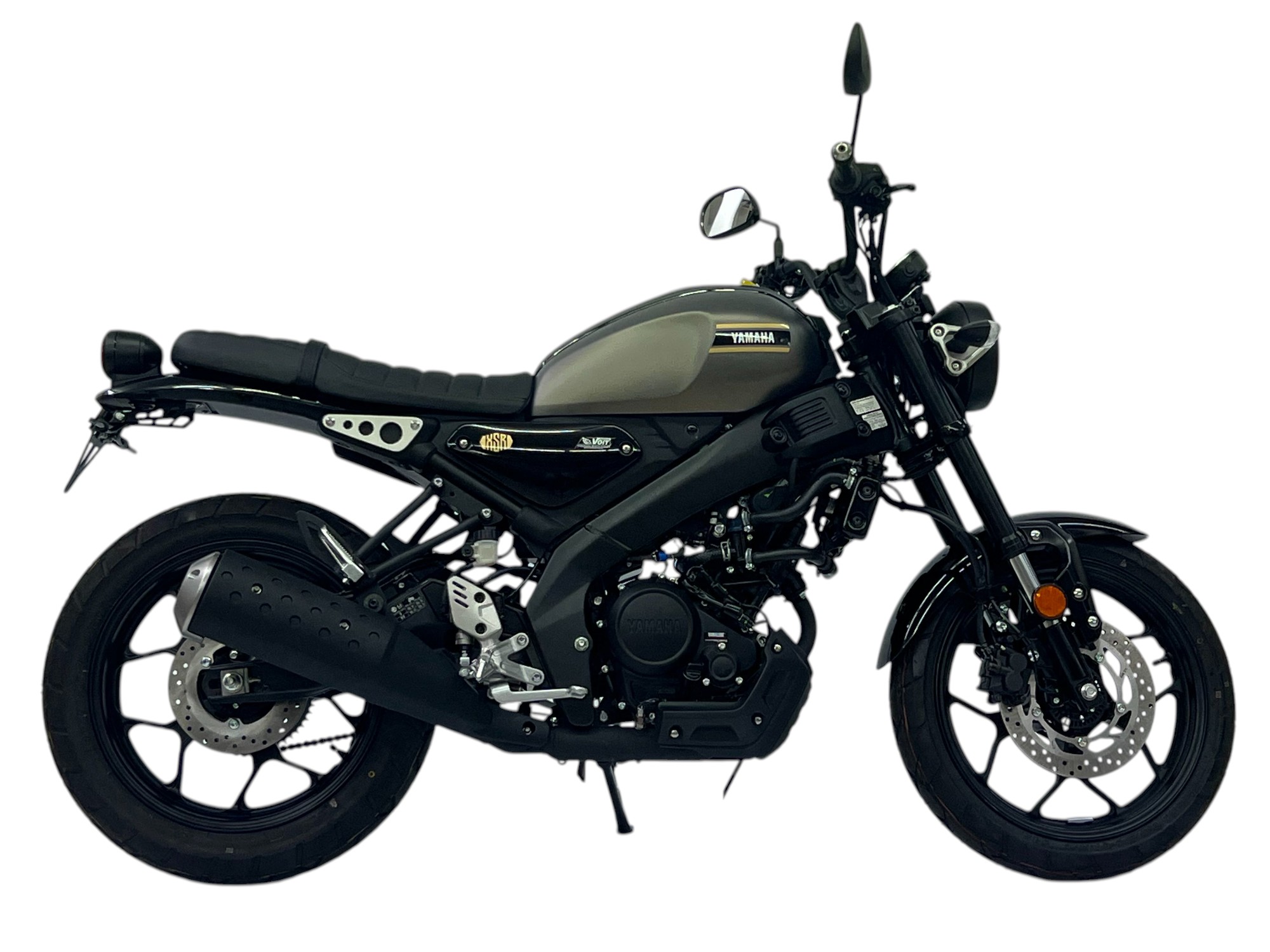 alpha Technik Kennzeichenhalter Edelstahl schwarz für Yamaha XSR 125, ab 2021-