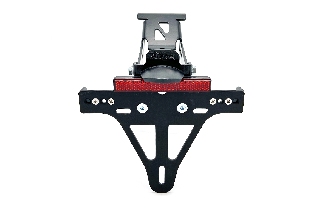 alpha Technik Kennzeichenhalter Edelstahl schwarz für Honda CRF300L / CRF300LA Rally ab 2021-