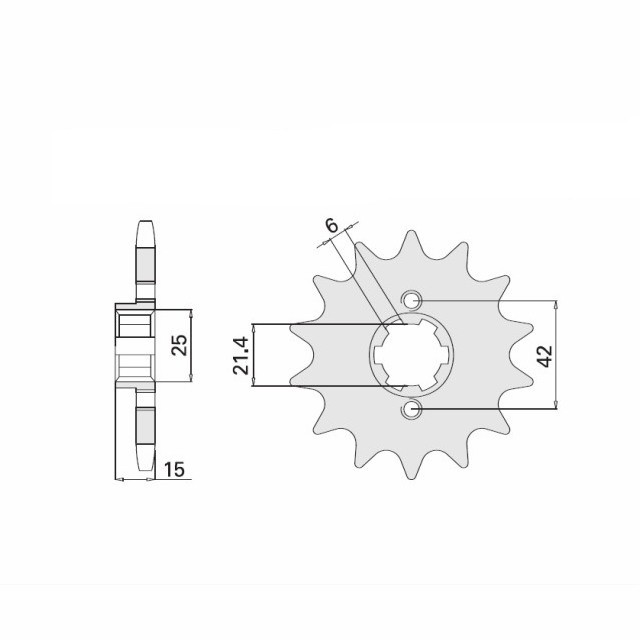 DID Kettensatz mit 530ZVM-X2 Kette, Farbe standard, für Honda NS400R, Typ NC19