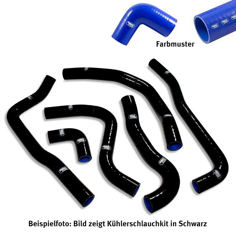 SAMCO SPORT Siliconschlauch Kit blau für Honda PC800 Pacific Coast Modelljahr 1989-1998