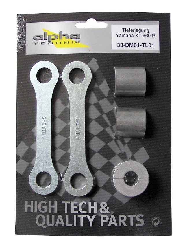 alpha Technik Tieferlegungssatz 40mm für Yamaha XT660R; Typ DM01; Modelljahr 2004-