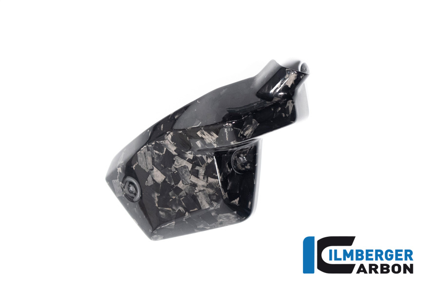 Ilmberger Carbon Einspritzdüsen Abdeckung links, Black Diamond Carbon, glänzend, BMW R1300GS 2023-