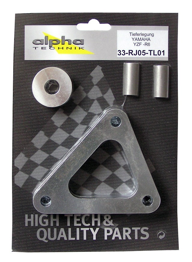 alpha Technik Tieferlegungssatz 35mm für Yamaha YZF600R6, Typ RJ05; Modelljahr 2003-