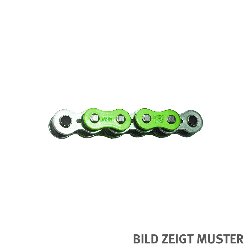 Kette ENUMA MVXZ-2 520, ideale OEM-Ersatzkette - 98 Glieder - Farbe Grün metallic