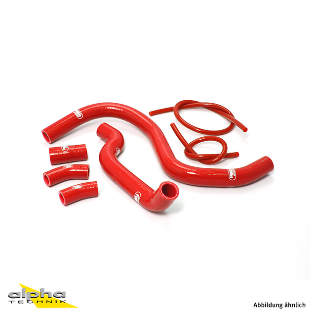 SAMCO SPORT Siliconschlauch Kit rot für Honda VFR750F Modelljahr 1990-1993