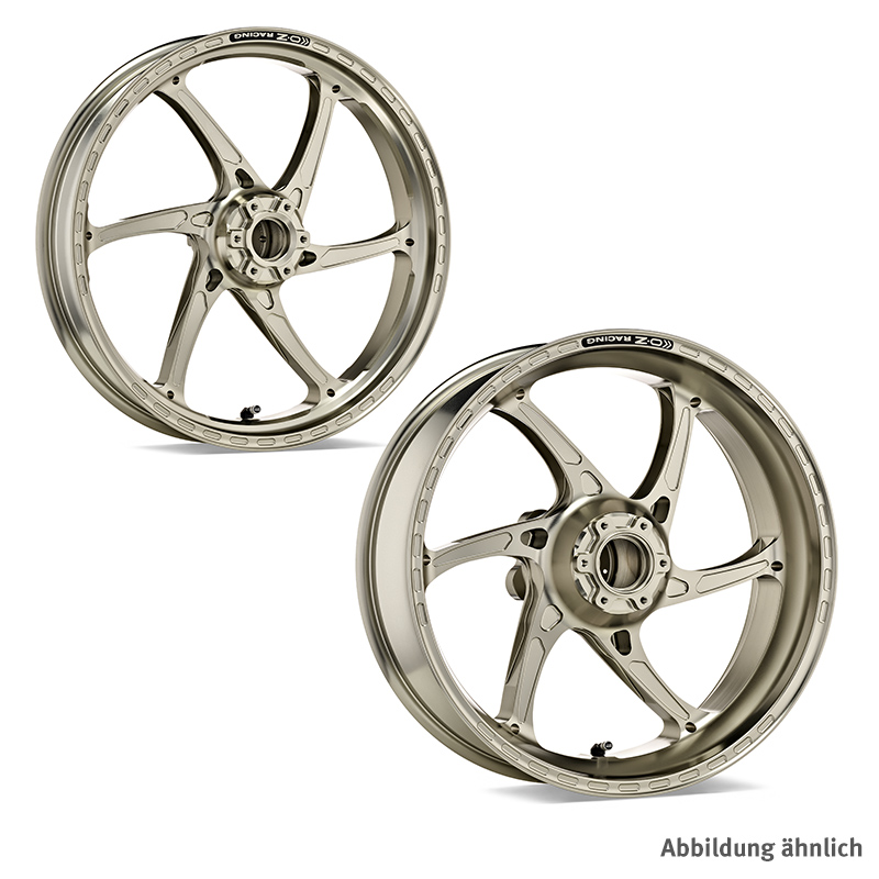 OZ Gass RS-A Aluminium Satz in titanfarben für BMW S1000RR (Schmiede- oder Carbonfelge ("M" Kit / "RACE" Kit)), 2019-2026 und M1000R (nur für Schmiede- oder Carbonfelge ("M" Kit / "RACE" Kit)), 2023-2024