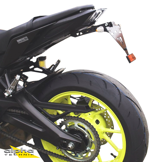 alpha Technik Kennzeichenhalter Yamaha MTN850-A,MT09 ABS,MT09SP;Typ RN43; Modelljahr 2017-
