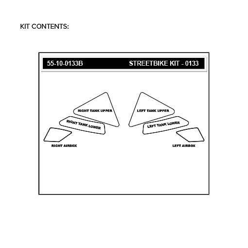 Stompgrip Traction Pads schwarz, für Suzuki DR200S, 2015-2020