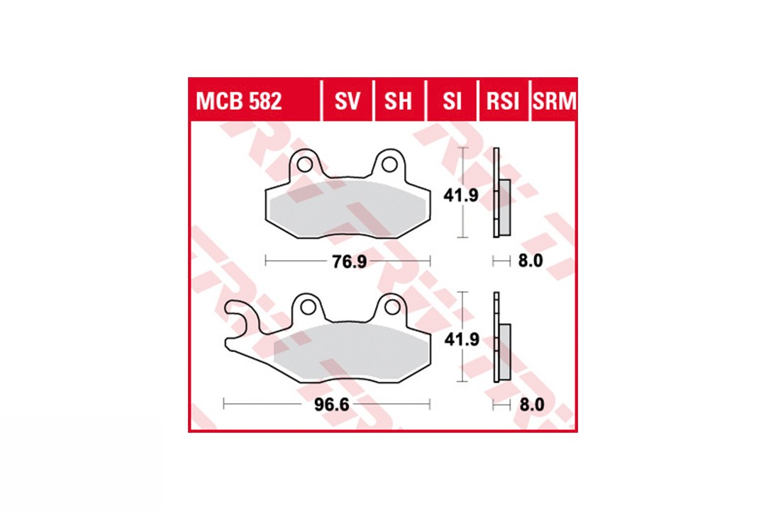 TRW Bremsbelagsatz MCB582EC