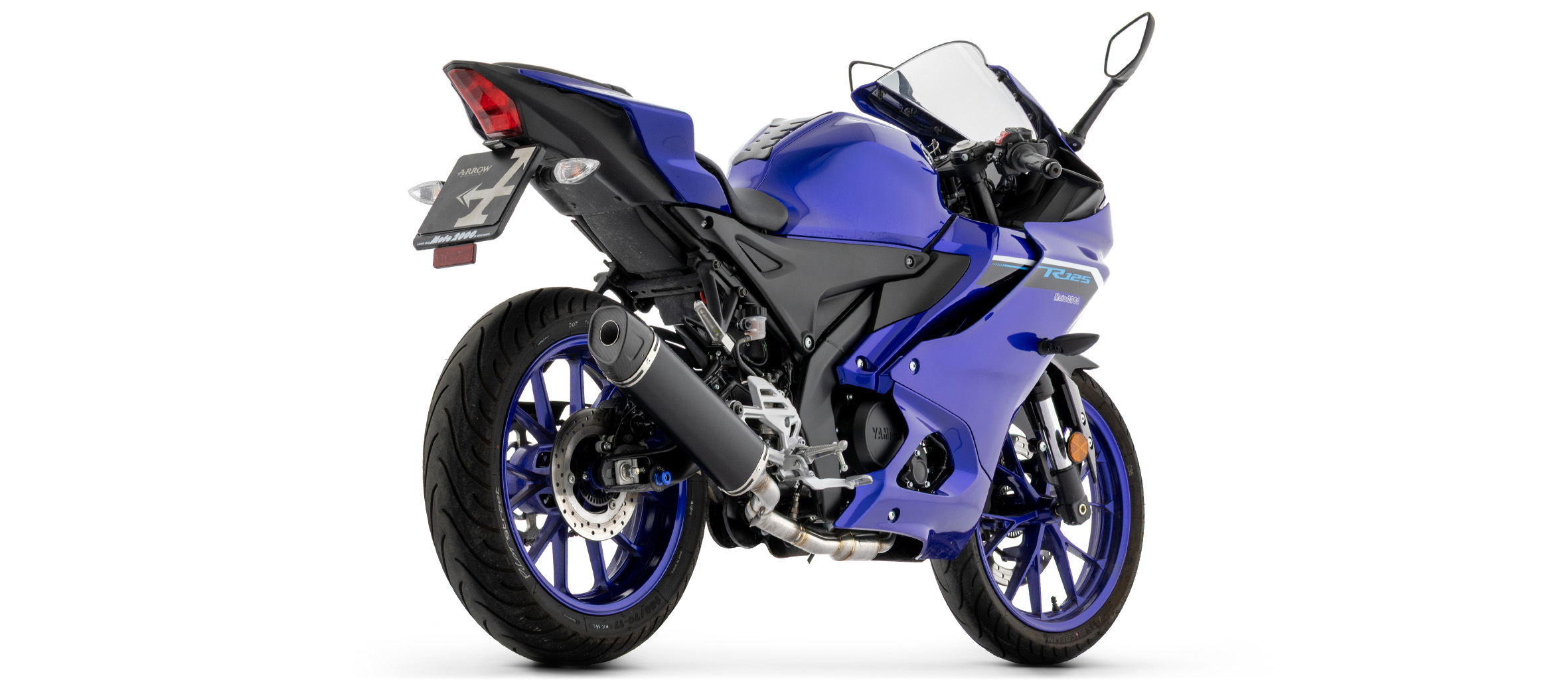 ARROW Komplettanlage Icon Dark Aluminium für Yamaha YZF-R, MT 125,  2025-