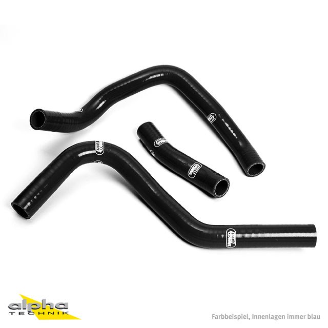 SAMCO SPORT Siliconschlauch Kit schwarz für Suzuki GSXR1000 Modelljahr 2001-2004