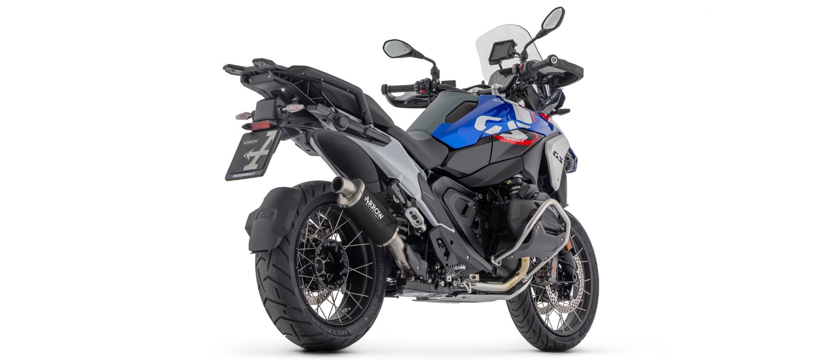 ARROW Auspuff INDY RACE EVO DARK Aluminium schwarz für BMW R1300GS Modelljahr 2024-
