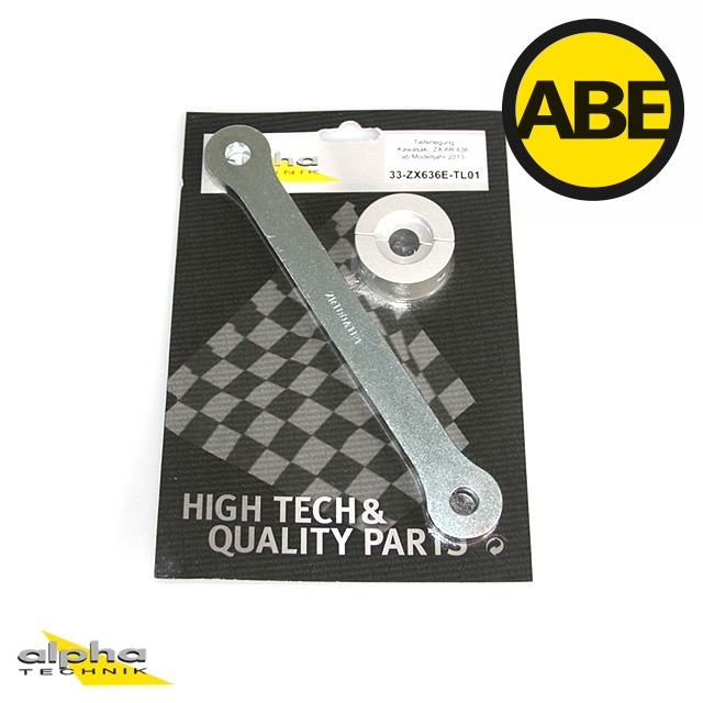 alpha Technik Tieferlegungssatz 30mm für Kawasaki ZX6R 636; Typ ZX636E; Modelljahr 2013-