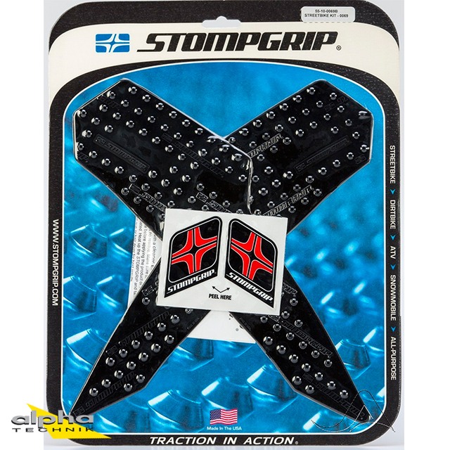 Stompgrip schwarz, Volcano, für Ducati Hypermotard 821 SP, 2013-2015, Hypermotard 939 (SP), 2016-2018, Hyperstrada 821, 2013-2015, Hyperstrada 939, 2016