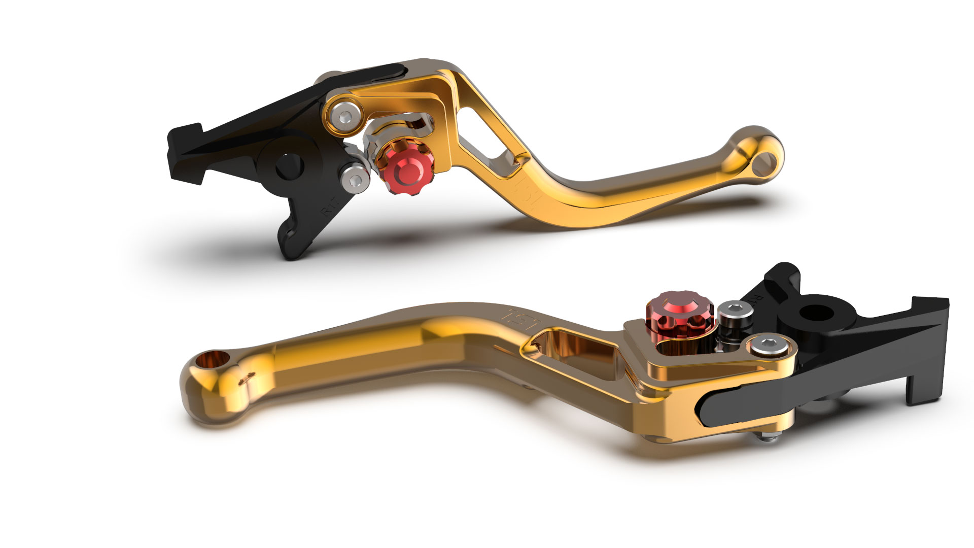 LSL Kupplungshebel BOW L83R, kurz, gold/rot