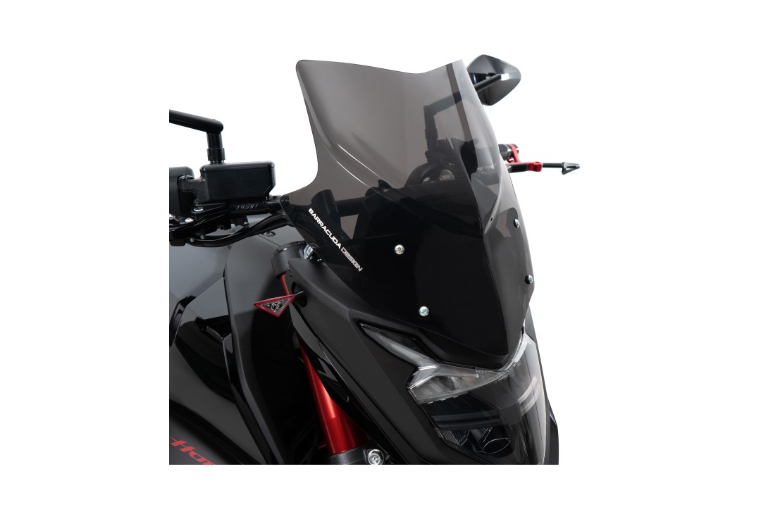 THAYLA Motorrad Windschutzscheibe Runde Fahrräder Windschutzscheibe Geröll  Universal Für CB400 CB750 (Farbe : B) : : Auto & Motorrad