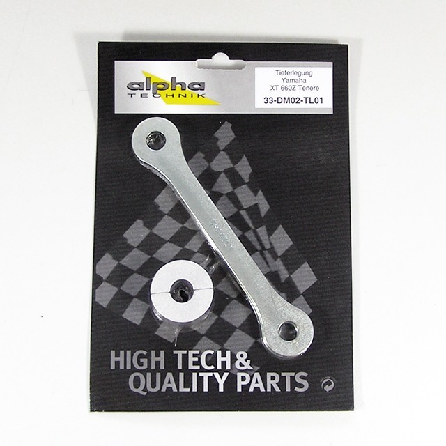 alpha Technik Tieferlegungssatz 50mm für Yamaha XT660Z Tenere; Typ DM02; Modelljahr 2008-
