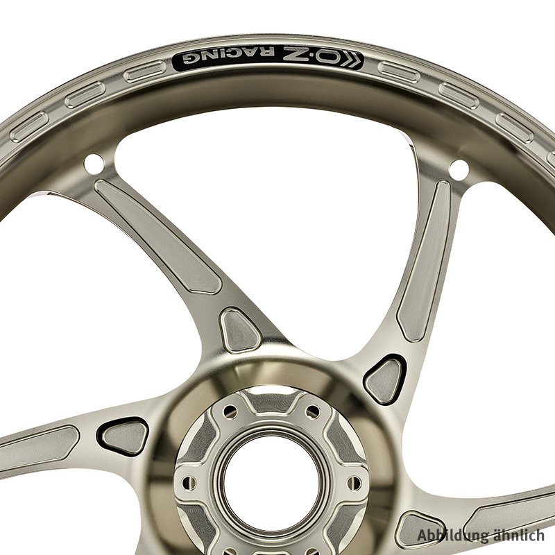 OZ Gass RS-A Aluminium Satz in titanfarben für Kawasaki Z1000(R Edition), 2014-2020