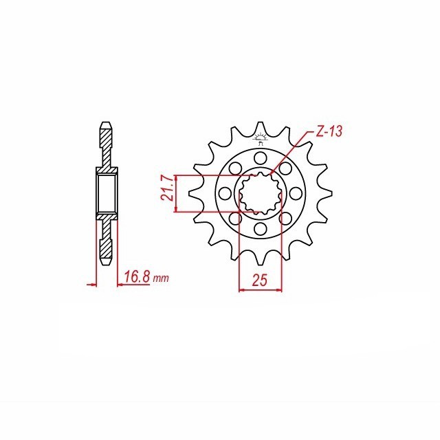 EK-Chain Kettensatz 520 MVXZ-2 für Honda NC750 X, Typ RH09 ab Modelljahr 2021-