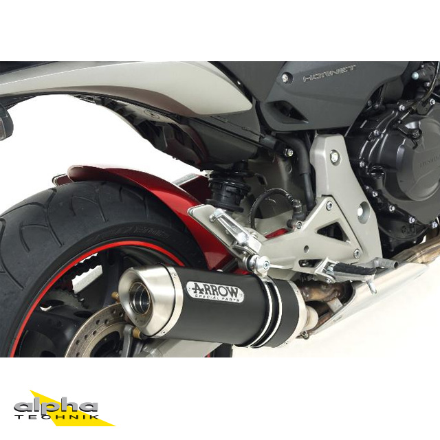 ARROW Auspuff DARK THUNDER Aluminium schwarz für Honda CB600F / CBR600F 2007-2013
