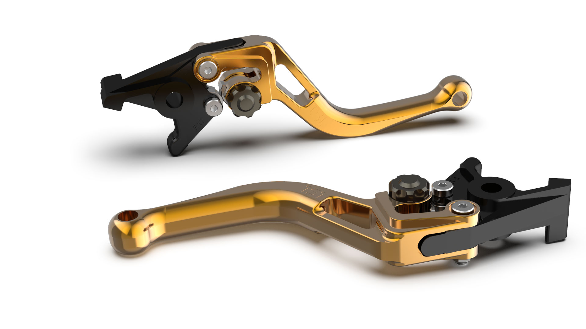 LSL Kupplungshebel BOW L83R, kurz, gold/anthrazit